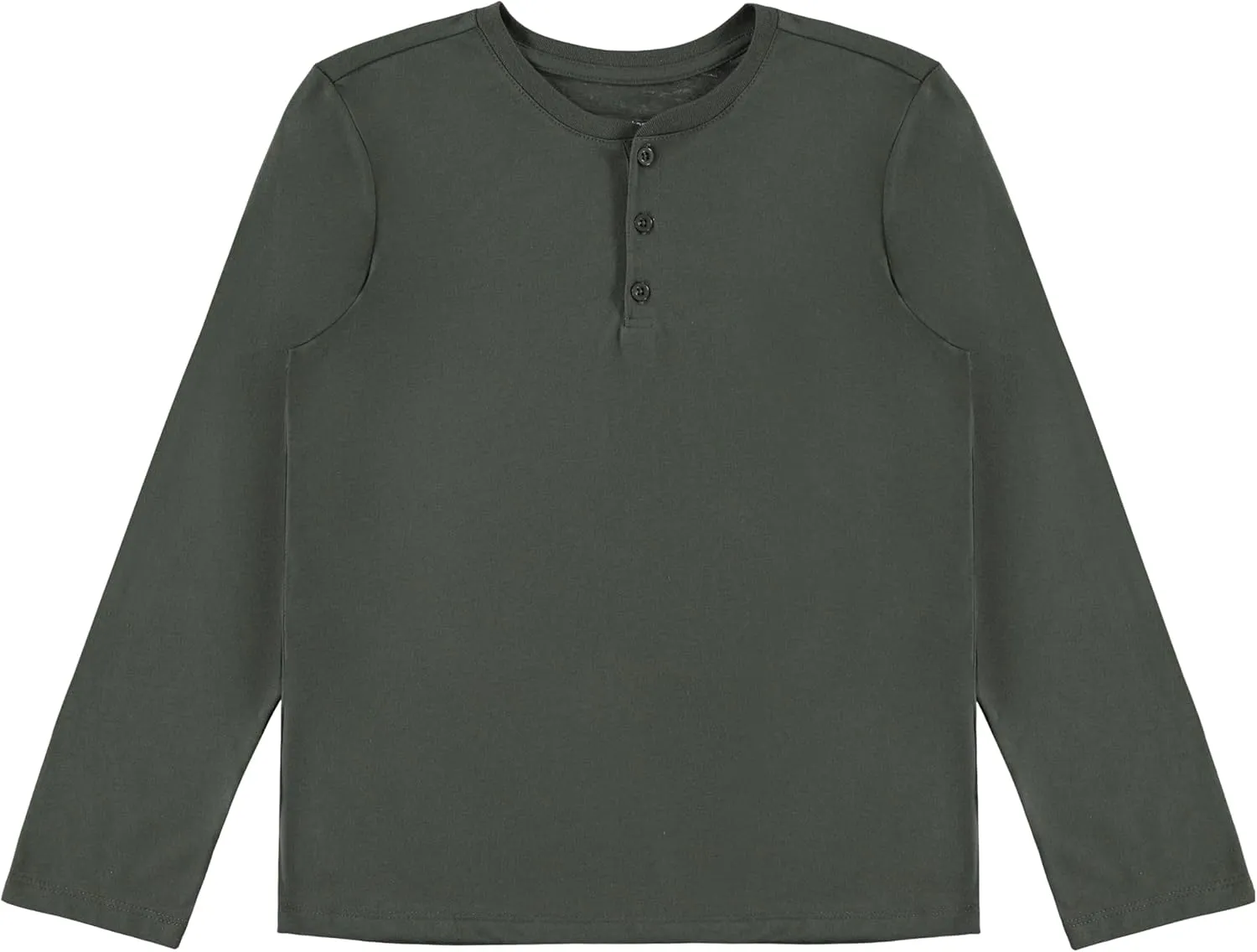 Stitch & Stone Boys 4 Pack Long Sleeve Tops, Soft Cotton Crewneck Tees, Casual Boys’ Clothing, Comfortable Everyday Wear