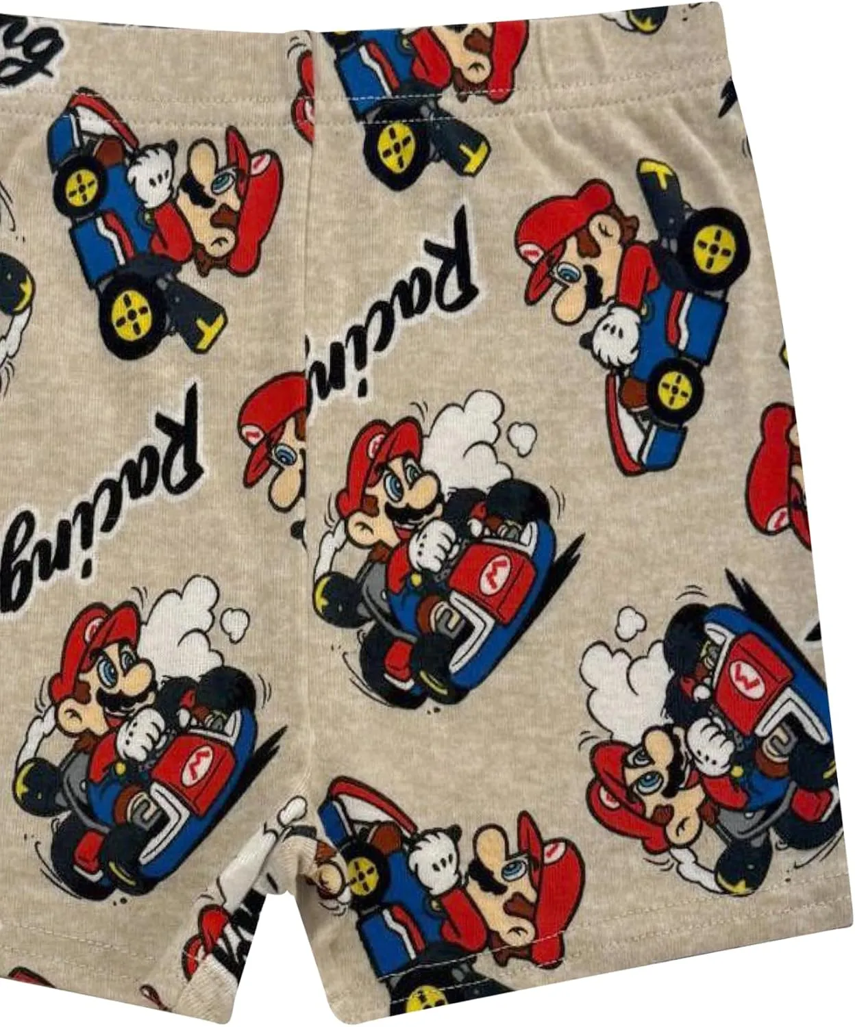 Super Mario Boys Pajama Set - 4 Piece Short Sleeve & Shorts Pajama Set - 100% Cotton Snug Fit Kids Pjs - Boys Summer Pajamas