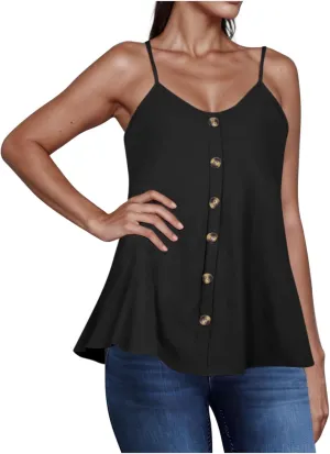 Tank Top for Women 2025 Summer V Neck Sleeveless Loose Fit Sports Athletic Yoga T Shirts Solid Going Out Clothes