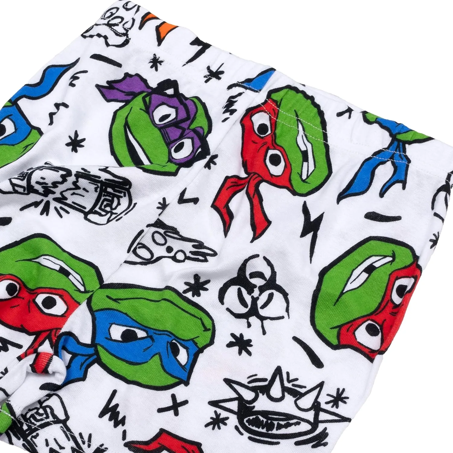 Teenage Mutant Ninja Turtles Boys' 4-Piece Snug-fit Cotton Pajama Set, Soft & Cute for Kids