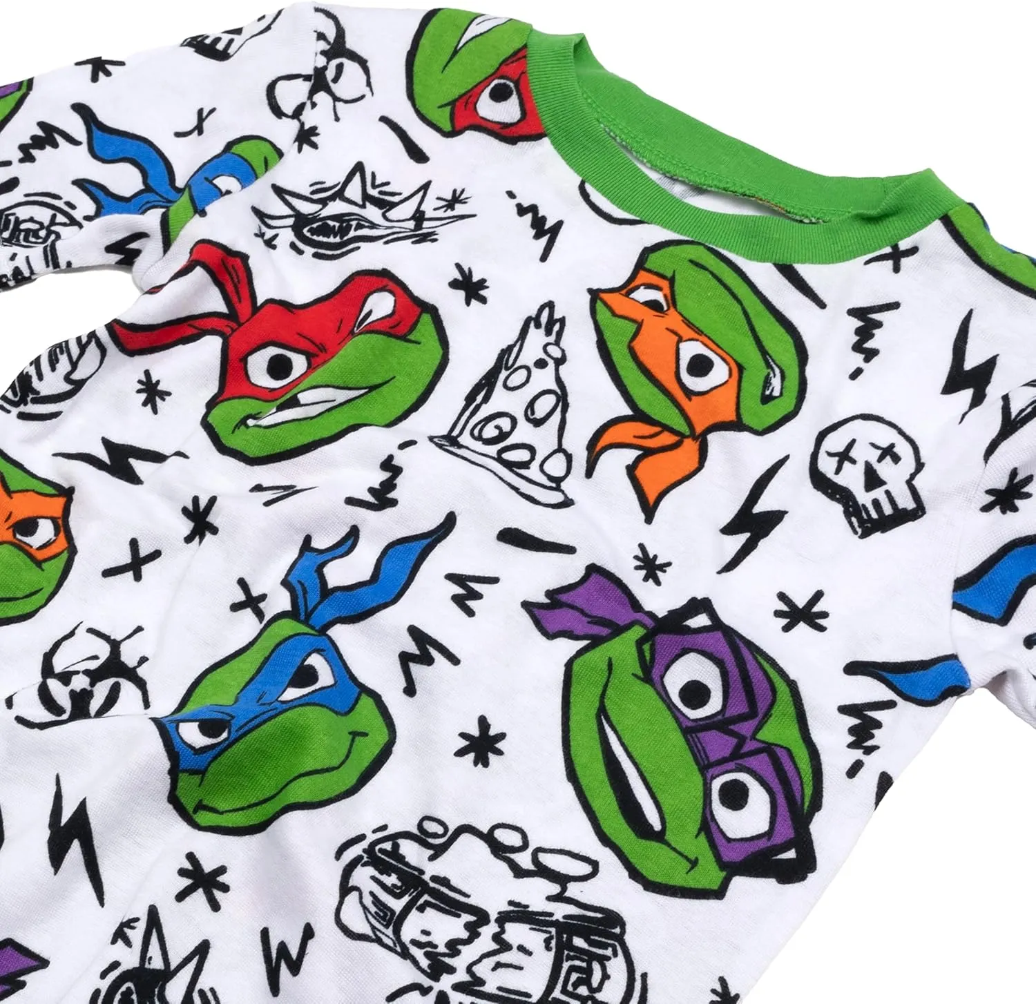 Teenage Mutant Ninja Turtles Boys' 4-Piece Snug-fit Cotton Pajama Set, Soft & Cute for Kids