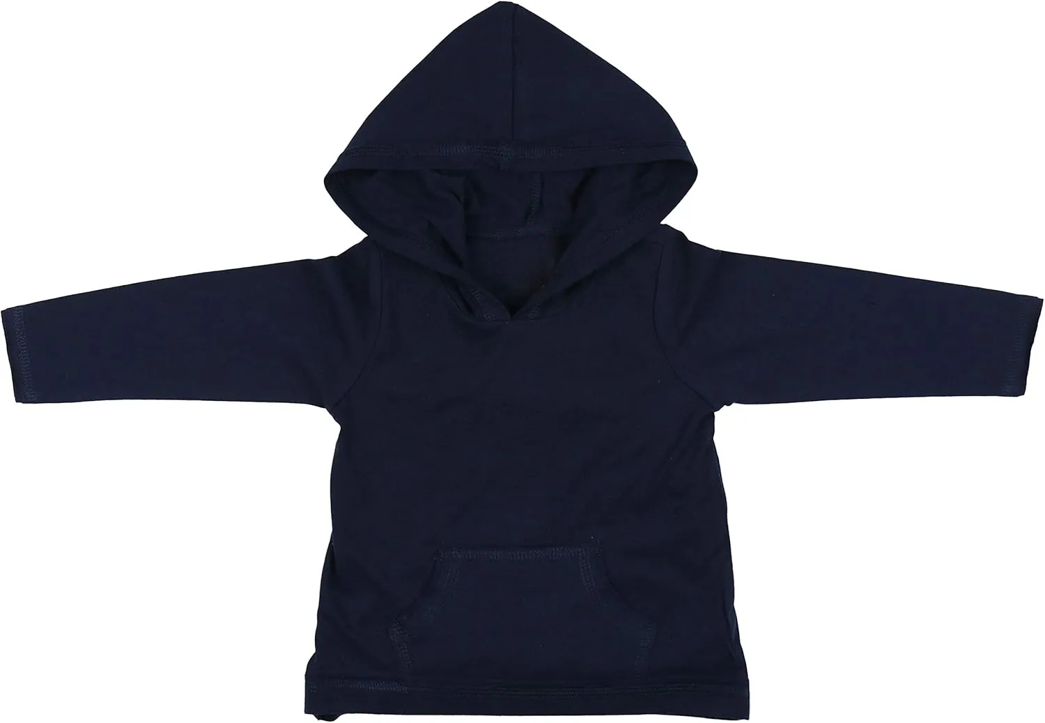ToBeInStyle Kids Boys Girls Contrast or Solid Basic Cotton Hoodie Everyday Tees Shirt