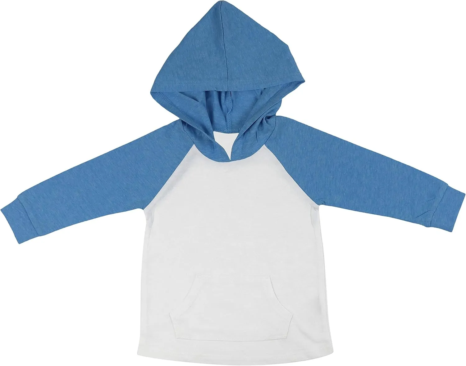 ToBeInStyle Kids Boys Girls Contrast or Solid Basic Cotton Hoodie Everyday Tees Shirt