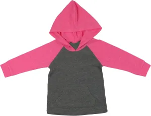 ToBeInStyle Kids Boys Girls Contrast or Solid Basic Cotton Hoodie Everyday Tees Shirt