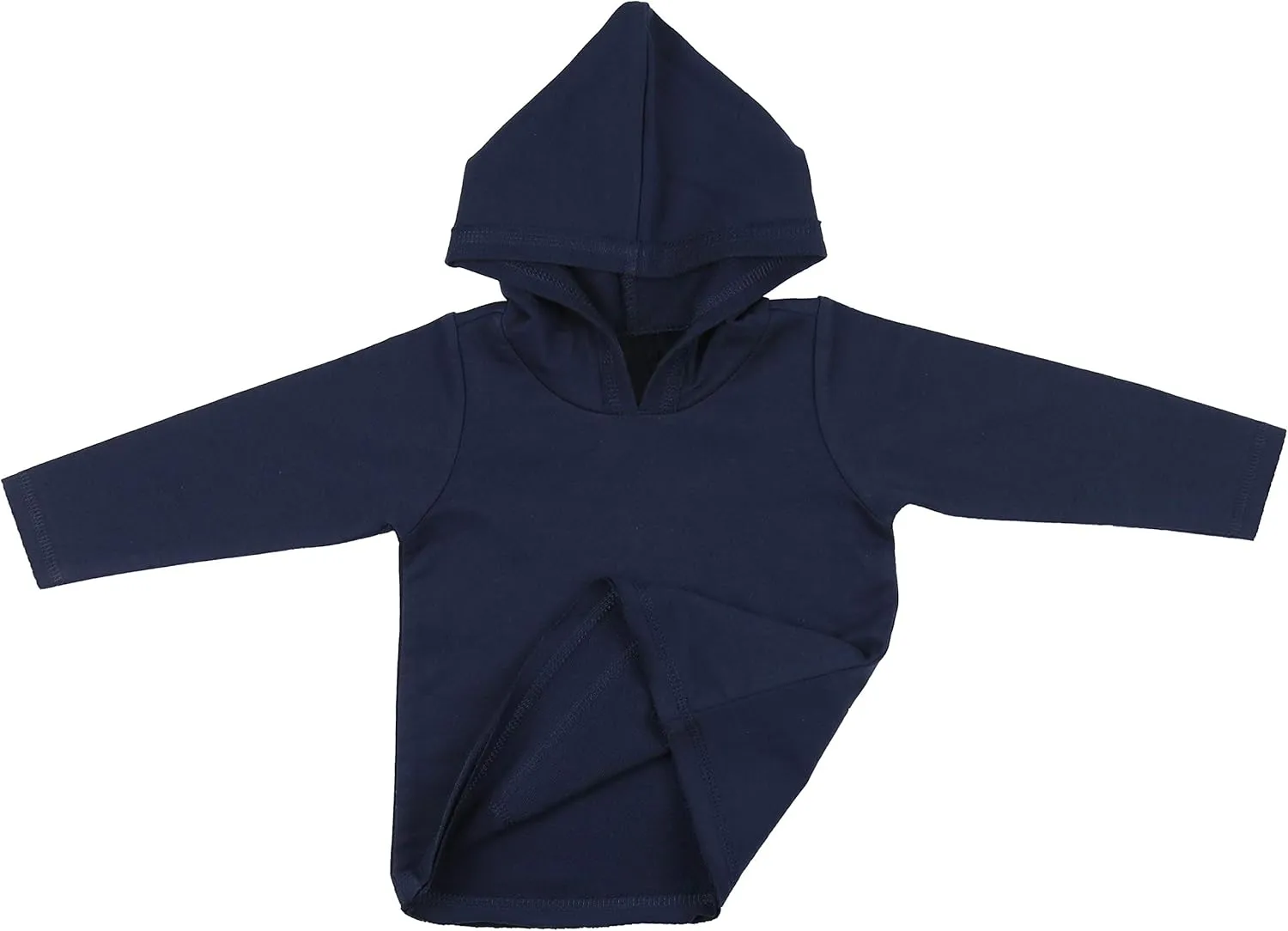 ToBeInStyle Kids Boys Girls Contrast or Solid Basic Cotton Hoodie Everyday Tees Shirt