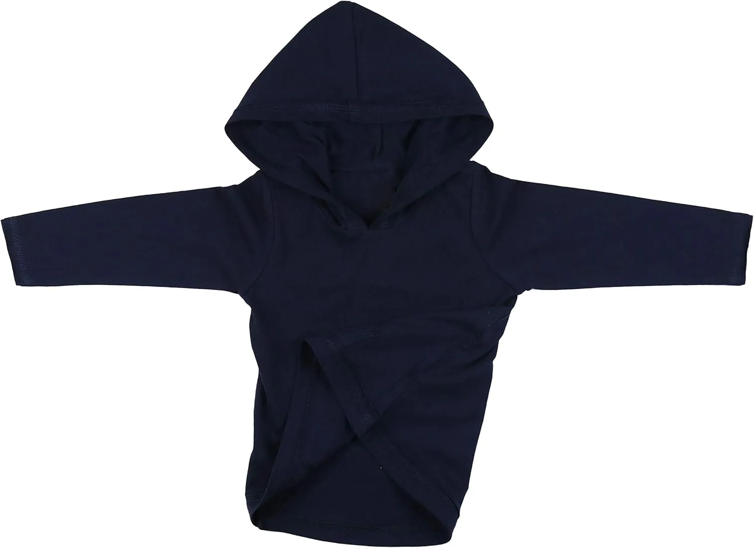 ToBeInStyle Kids Boys Girls Contrast or Solid Basic Cotton Hoodie Everyday Tees Shirt