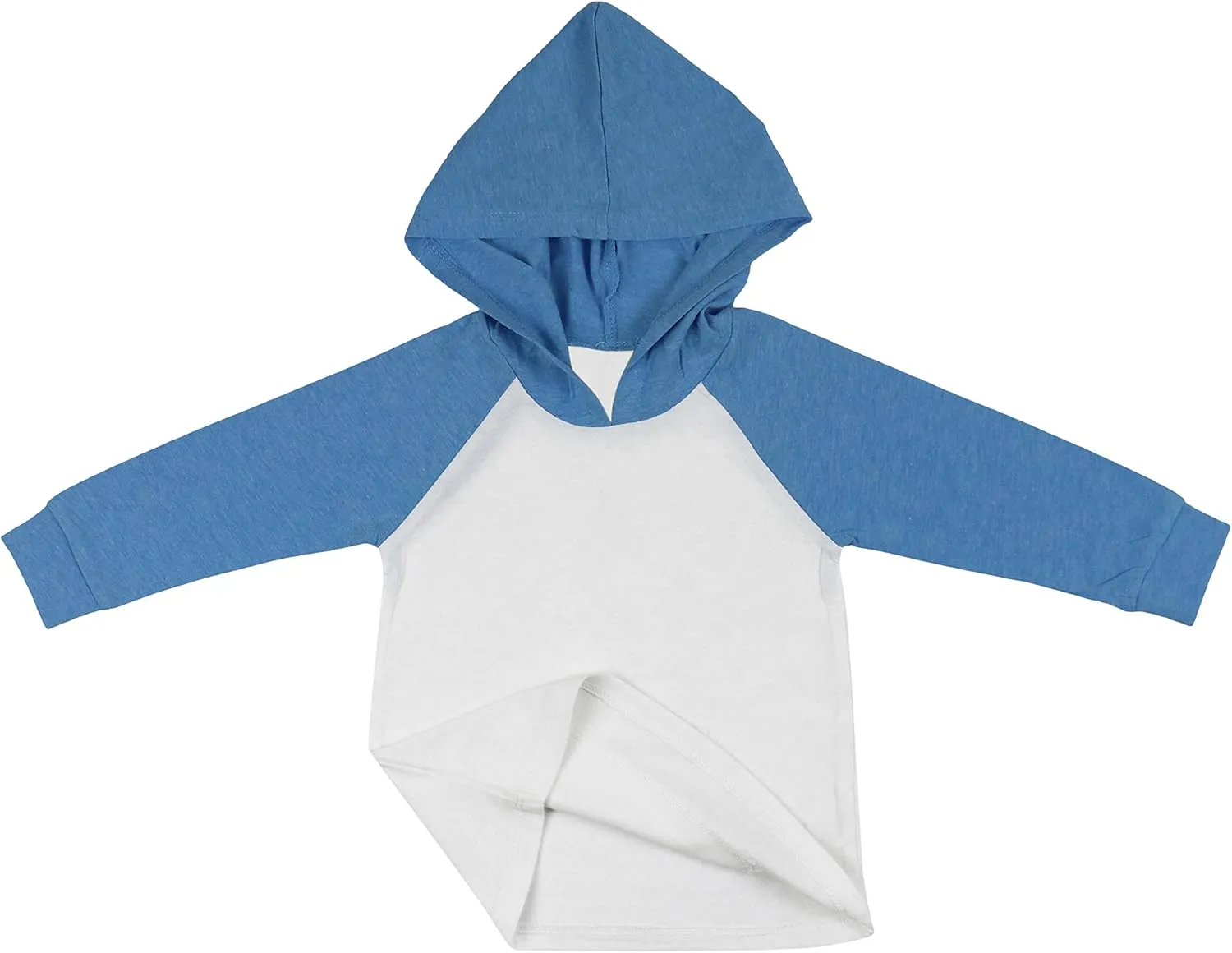 ToBeInStyle Kids Boys Girls Contrast or Solid Basic Cotton Hoodie Everyday Tees Shirt