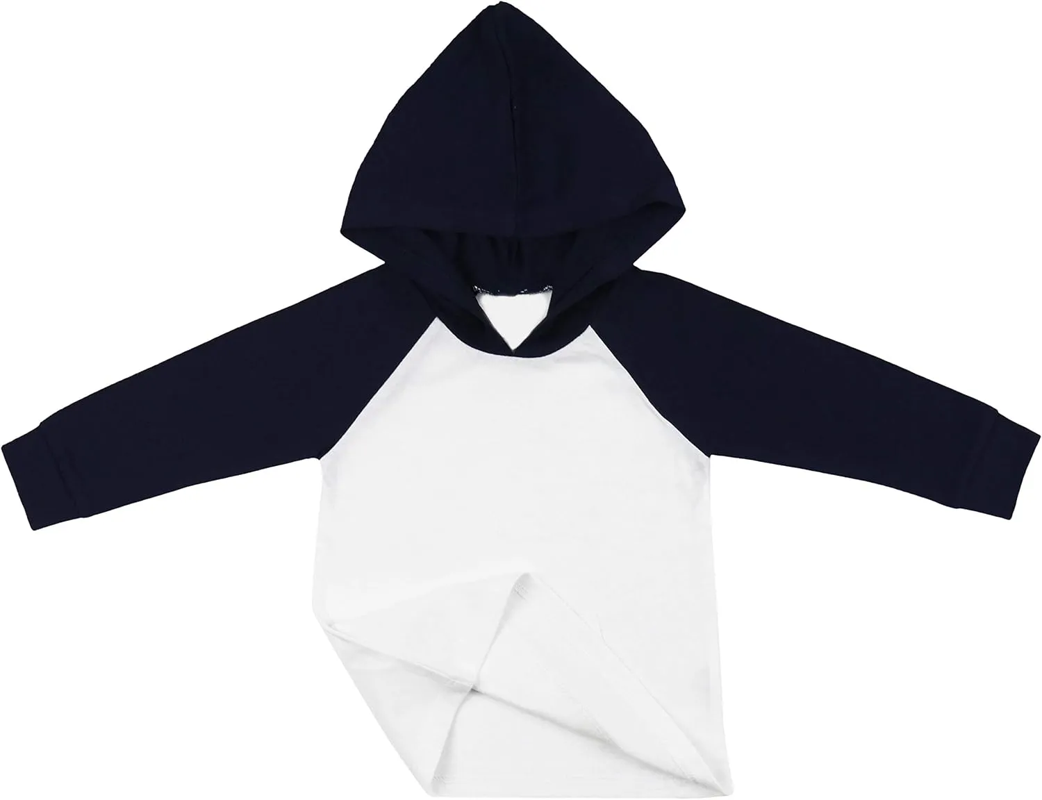 ToBeInStyle Kids Boys Girls Contrast or Solid Basic Cotton Hoodie Everyday Tees Shirt