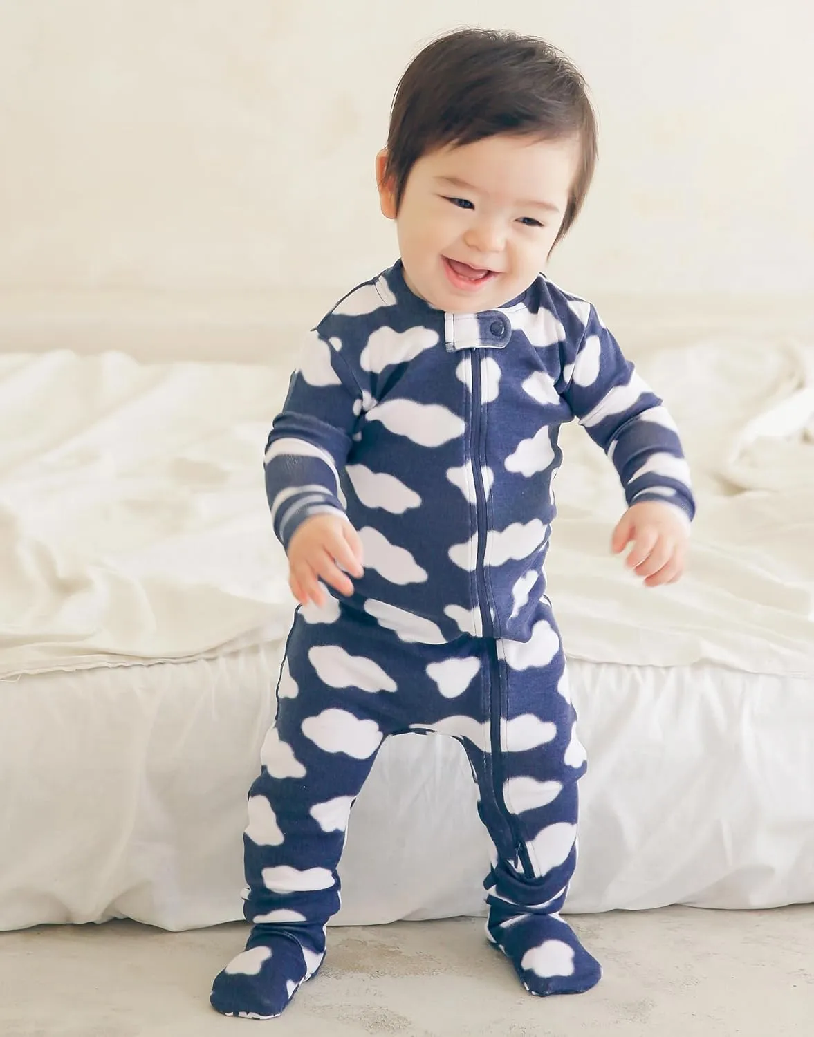 VAENAIT BABY Infant Toddler Boys Girls Footed Pajamas One-PIece Romper Sleep and Play 0M-2T