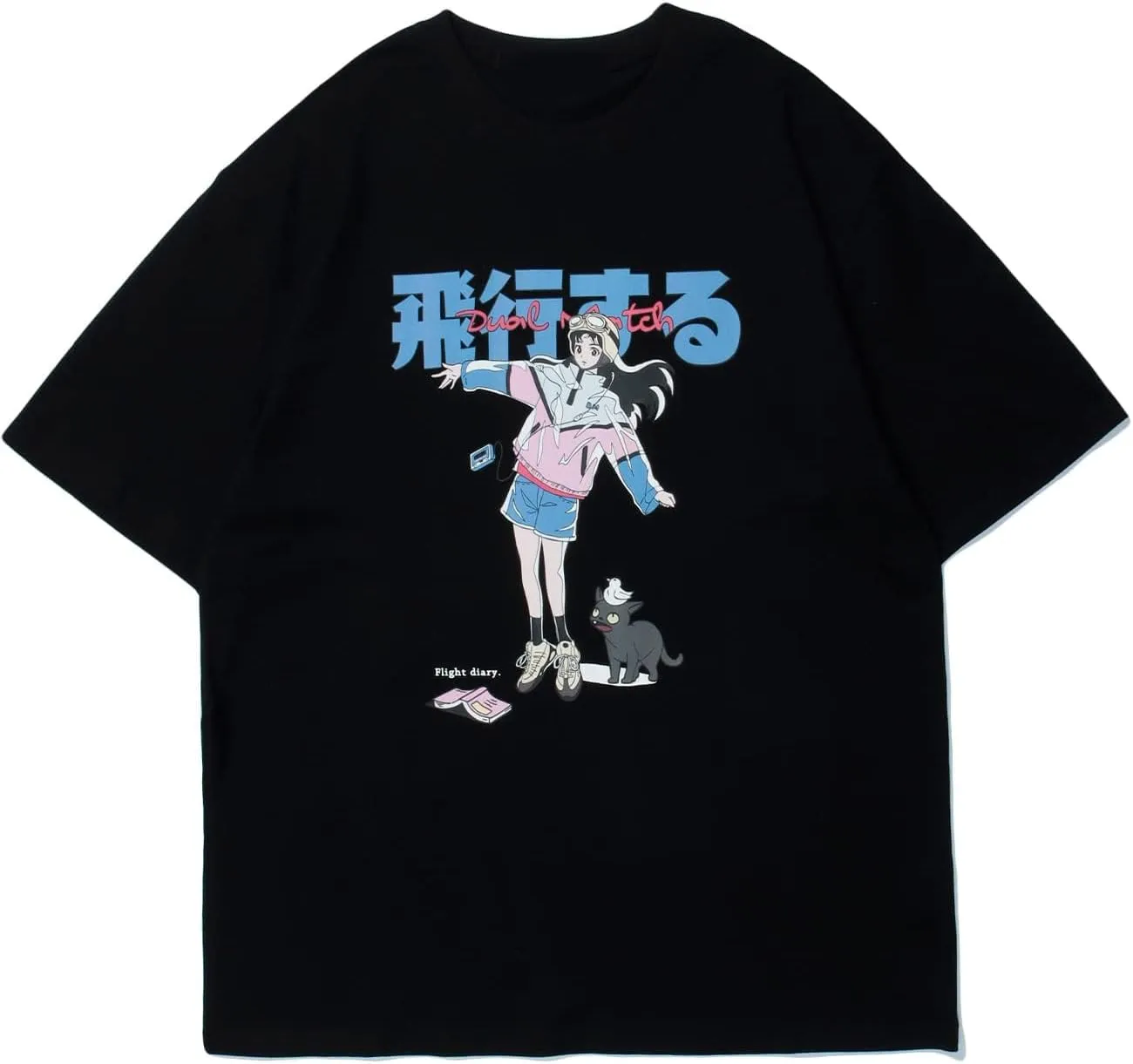 Vamtac Graphic Tees Mens Graphic T-Shirts Japanese Y2k Shirt Vintage Tee Harajuku Shirt Unisex Streetwear Tops