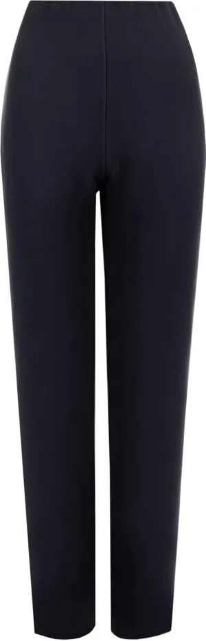 WearAll Womens Plus Size Stretch Ribbed Trousers Ladies Straight Leg Pants Sizes 8-22