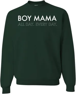 Wild Bobby Boy Mama All Day Everyday Mom Son Gift Mother's Day Unisex Crewneck Graphic Sweatshirt