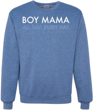 Wild Bobby Boy Mama All Day Everyday Mom Son Gift Mother's Day Unisex Crewneck Graphic Sweatshirt