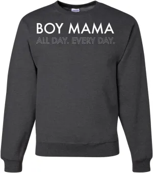 Wild Bobby Boy Mama All Day Everyday Mom Son Gift Mother's Day Unisex Crewneck Graphic Sweatshirt