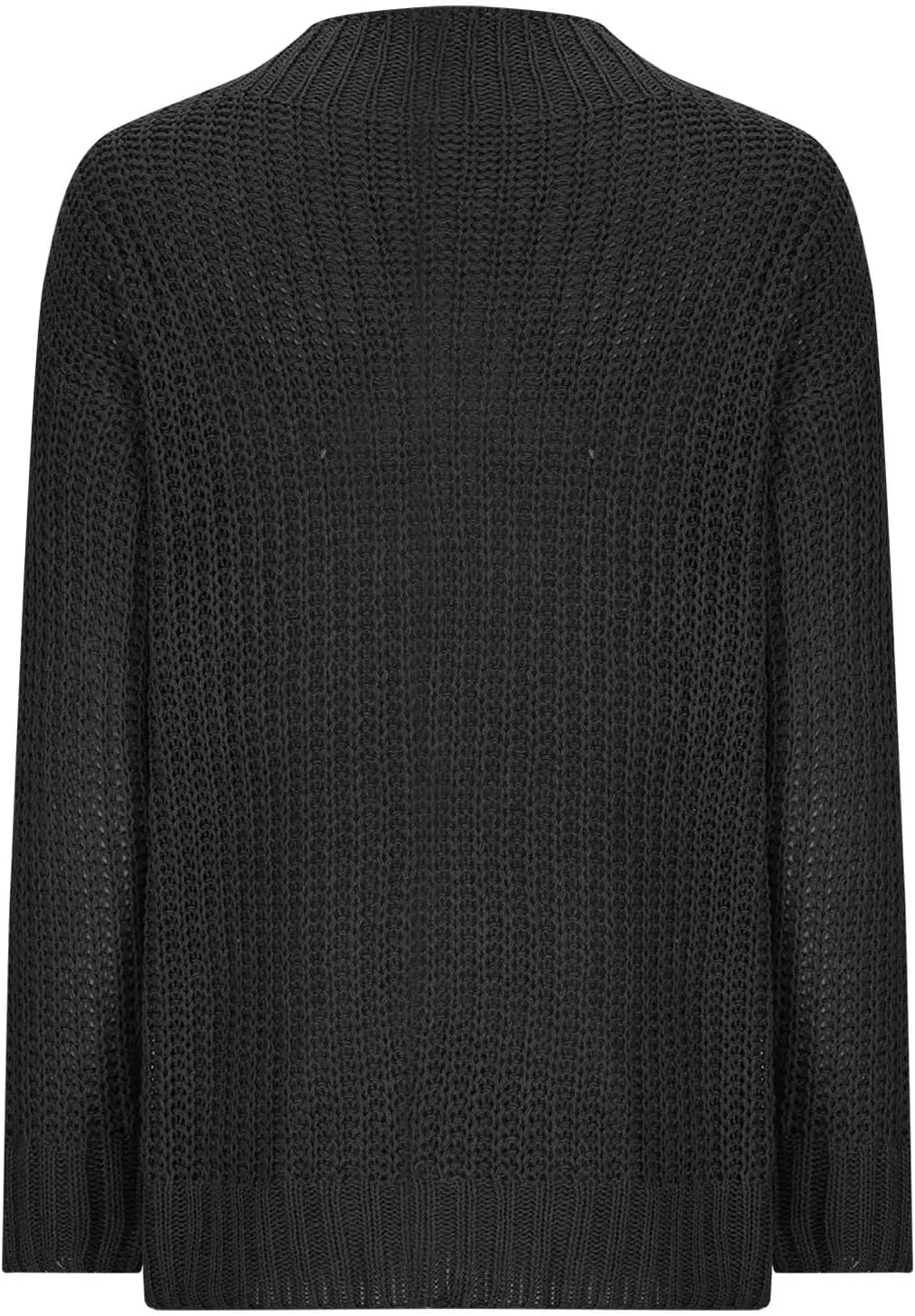 Women Long Sleeve Cable Knit Sweater Crewneck Loose Casual Pullovers Warm Lightweight Sweaters