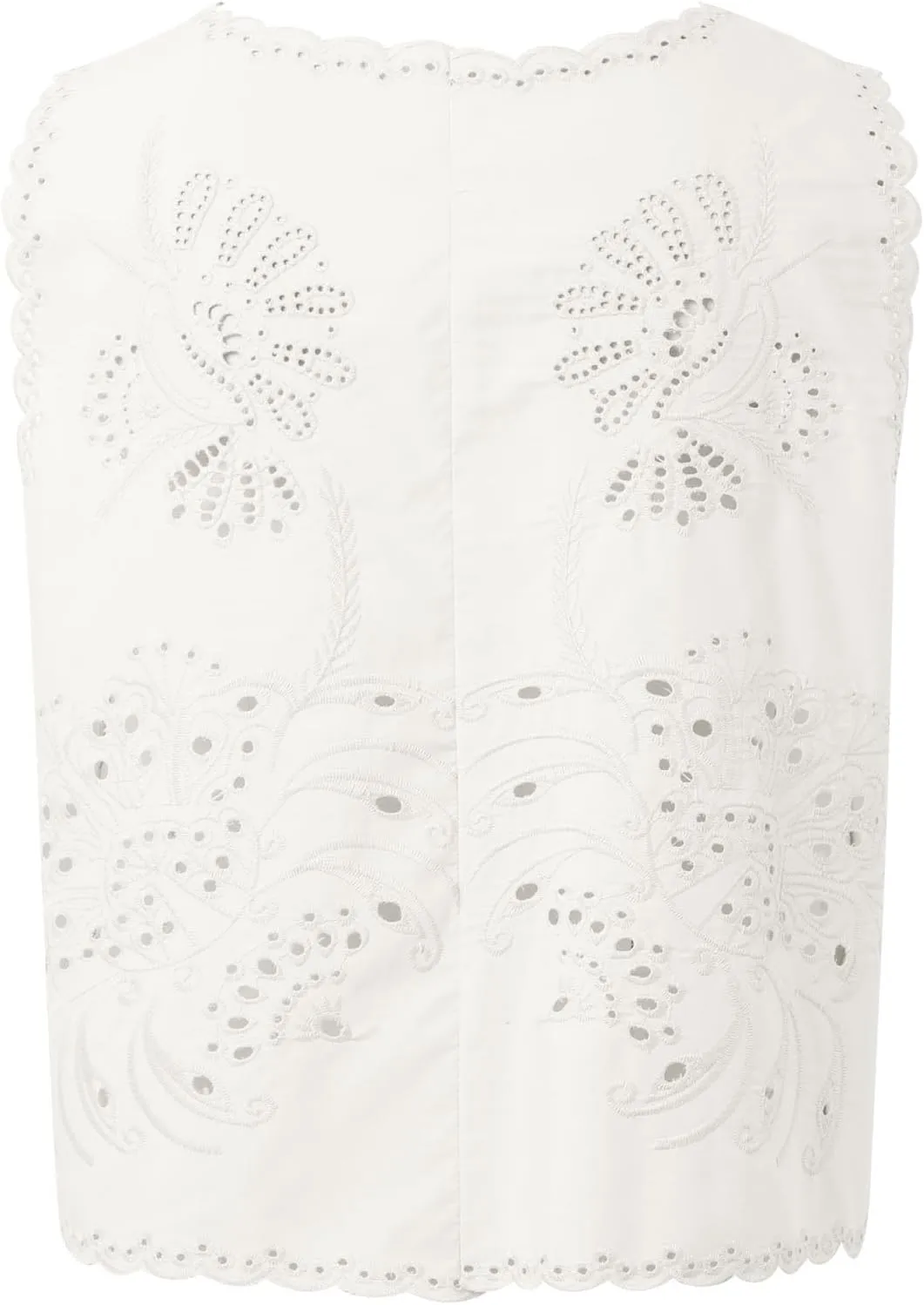 Women's Boho Y2K Tops Adjustable Tie Front Floral Eyelet Crochet Tanks for Summer Beach/Resort/Weekend Outfits​